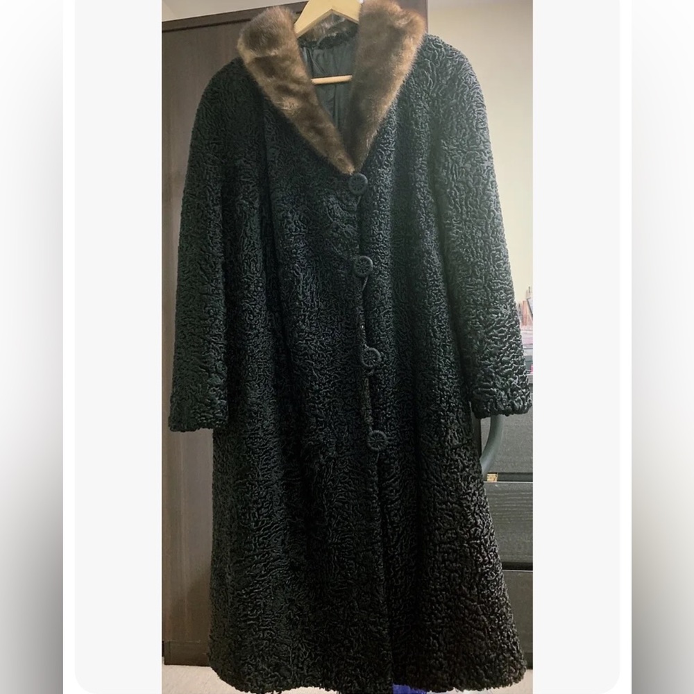 ASTRAKHAN FUR COAT